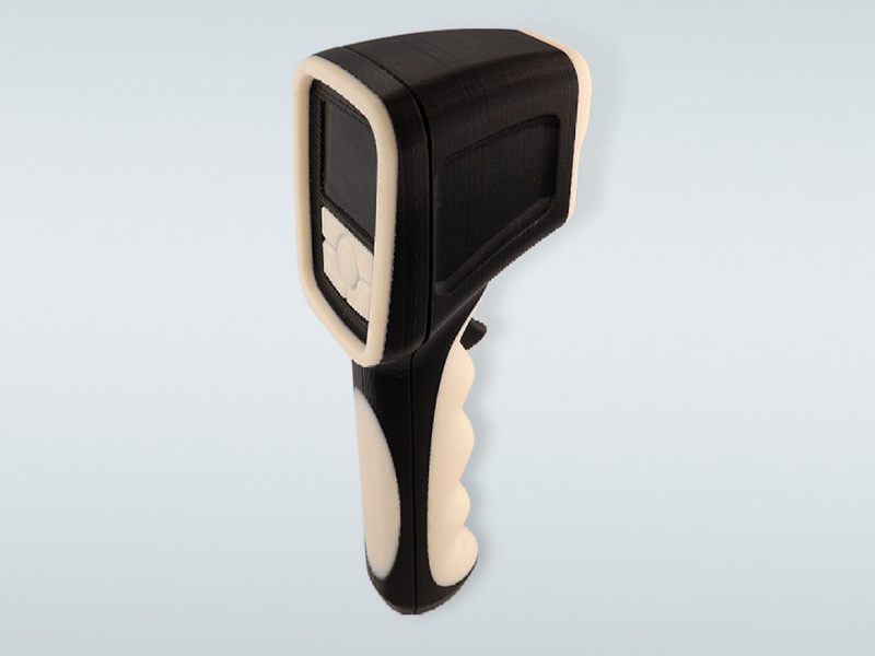 Uma carcaça de termómetro impressa em 3D com o filamento Ultrafuse TPS 90A